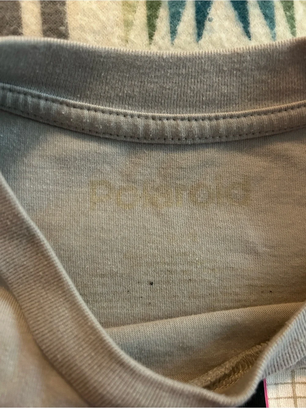 Polaroid Graphic Grey Long Sleeve Tshirt With Crew Neck